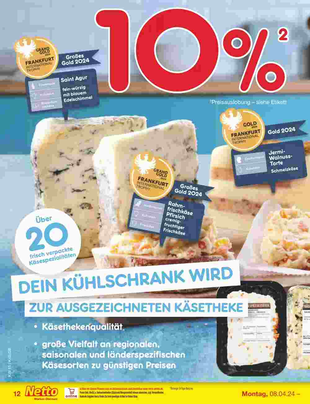 Netto Getränke Discount Prospekt (ab 08.04.2024) zum Blättern - Seite 12