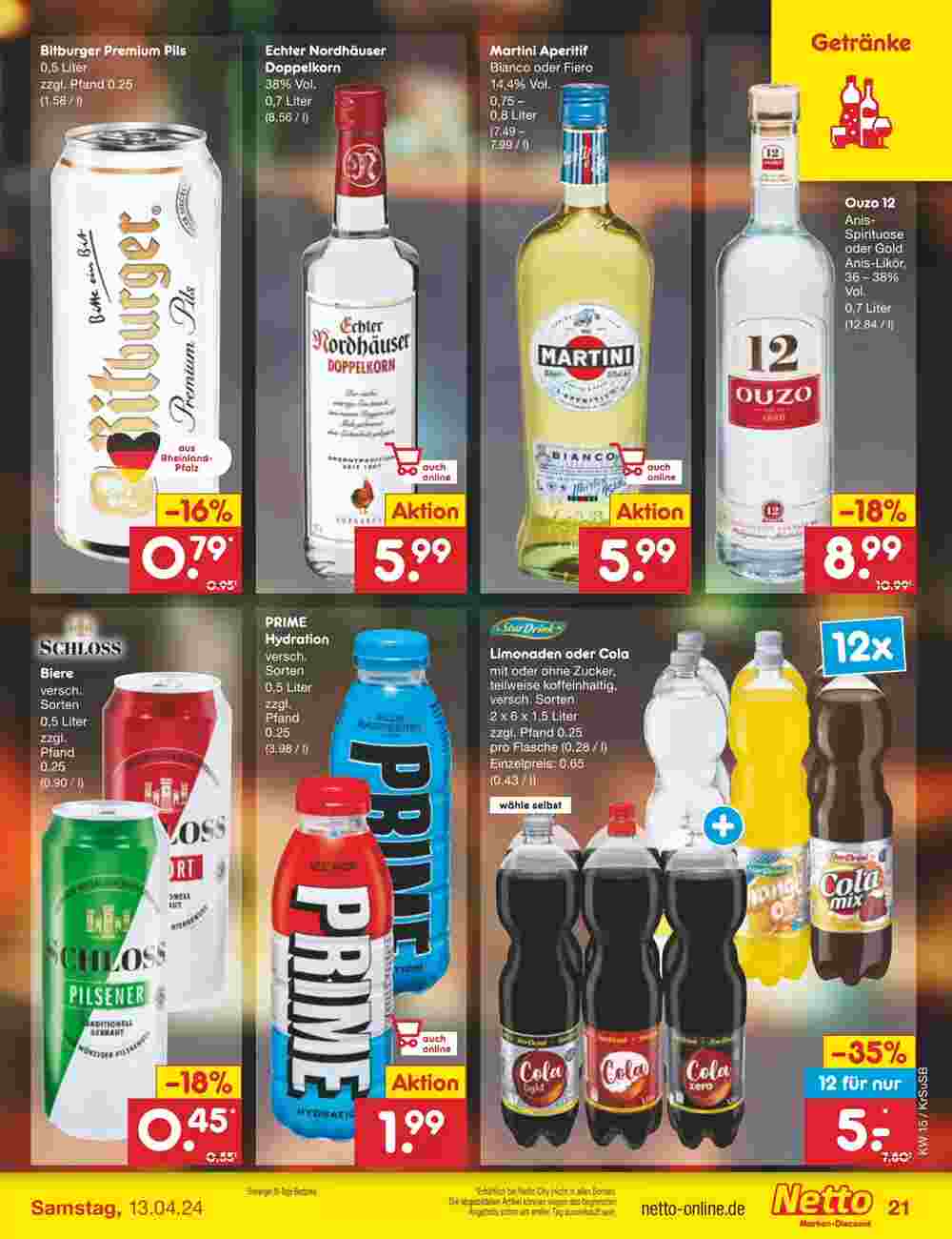 Netto Getränke Discount Prospekt (ab 08.04.2024) zum Blättern - Seite 25