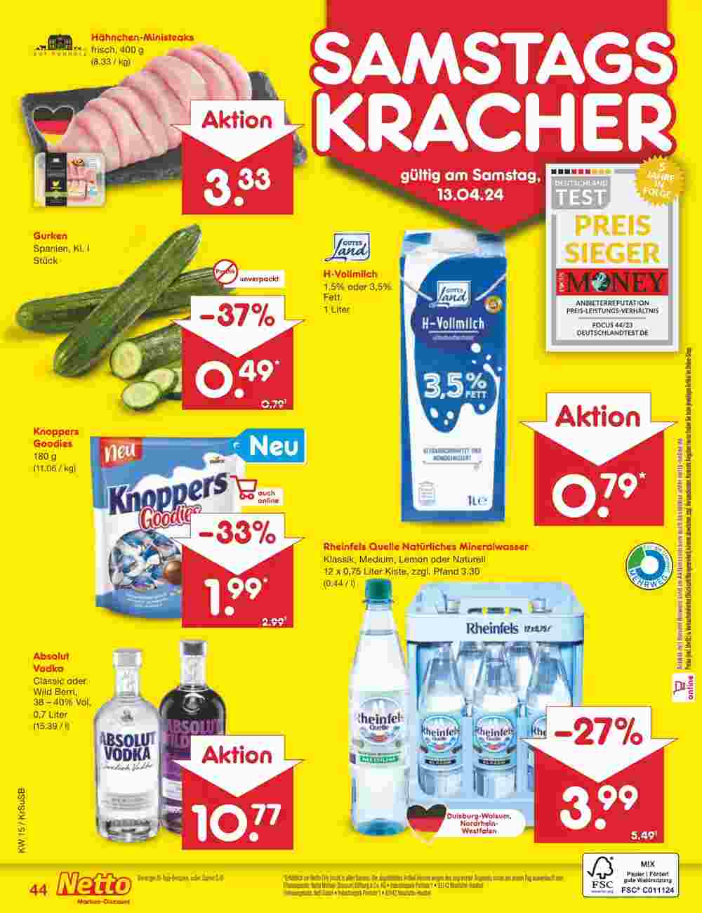 Netto Getränke Discount Prospekt (ab 08.04.2024) zum Blättern - Seite 52