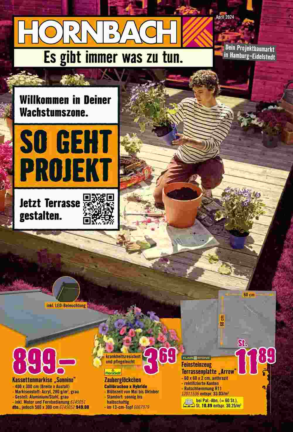 Hornbach Prospekt (ab 09.04.2024) zum Blättern - Seite 1