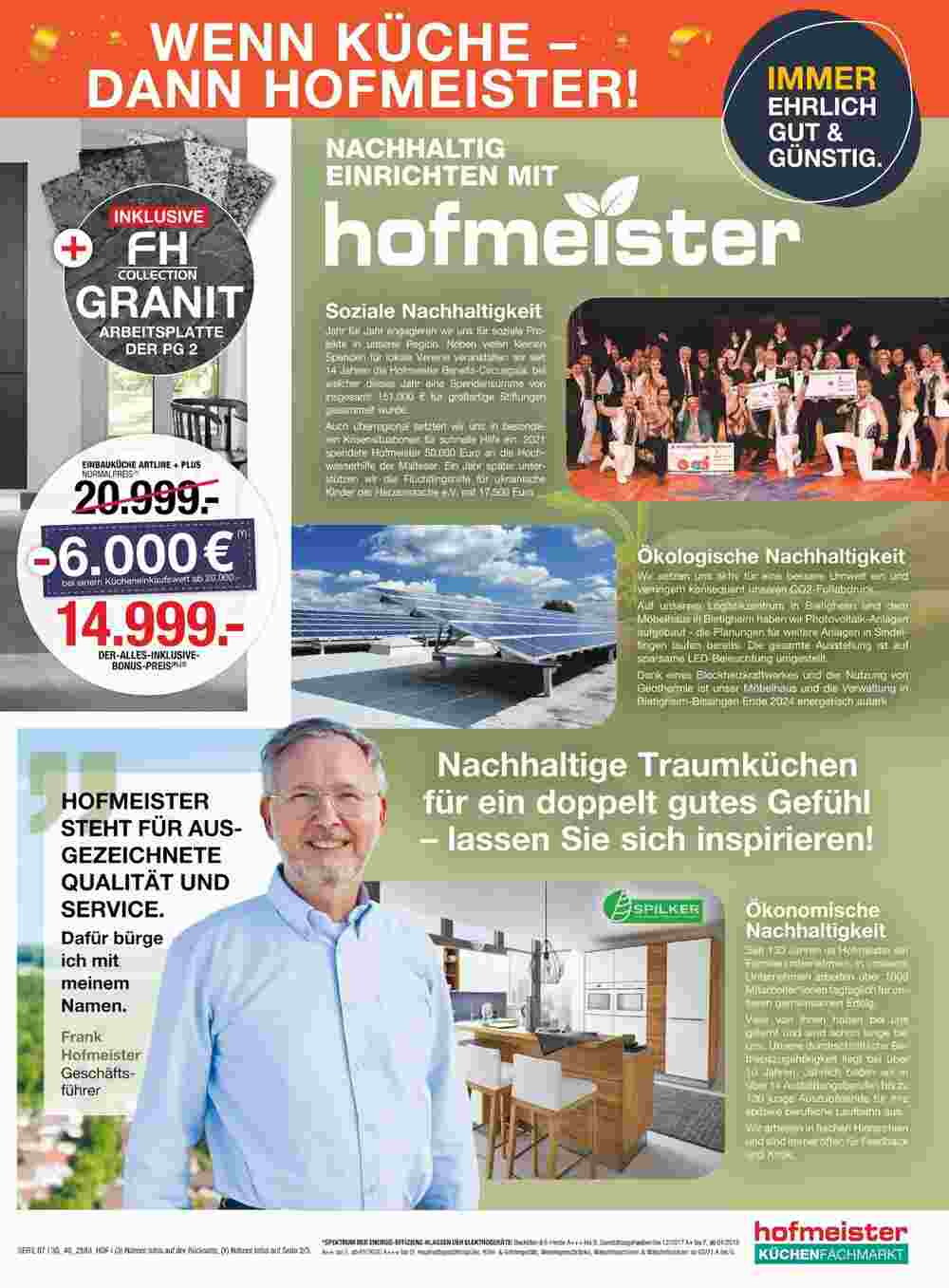 Hofmeister Prospekt (ab 09.04.2024) zum Blättern - Seite 7