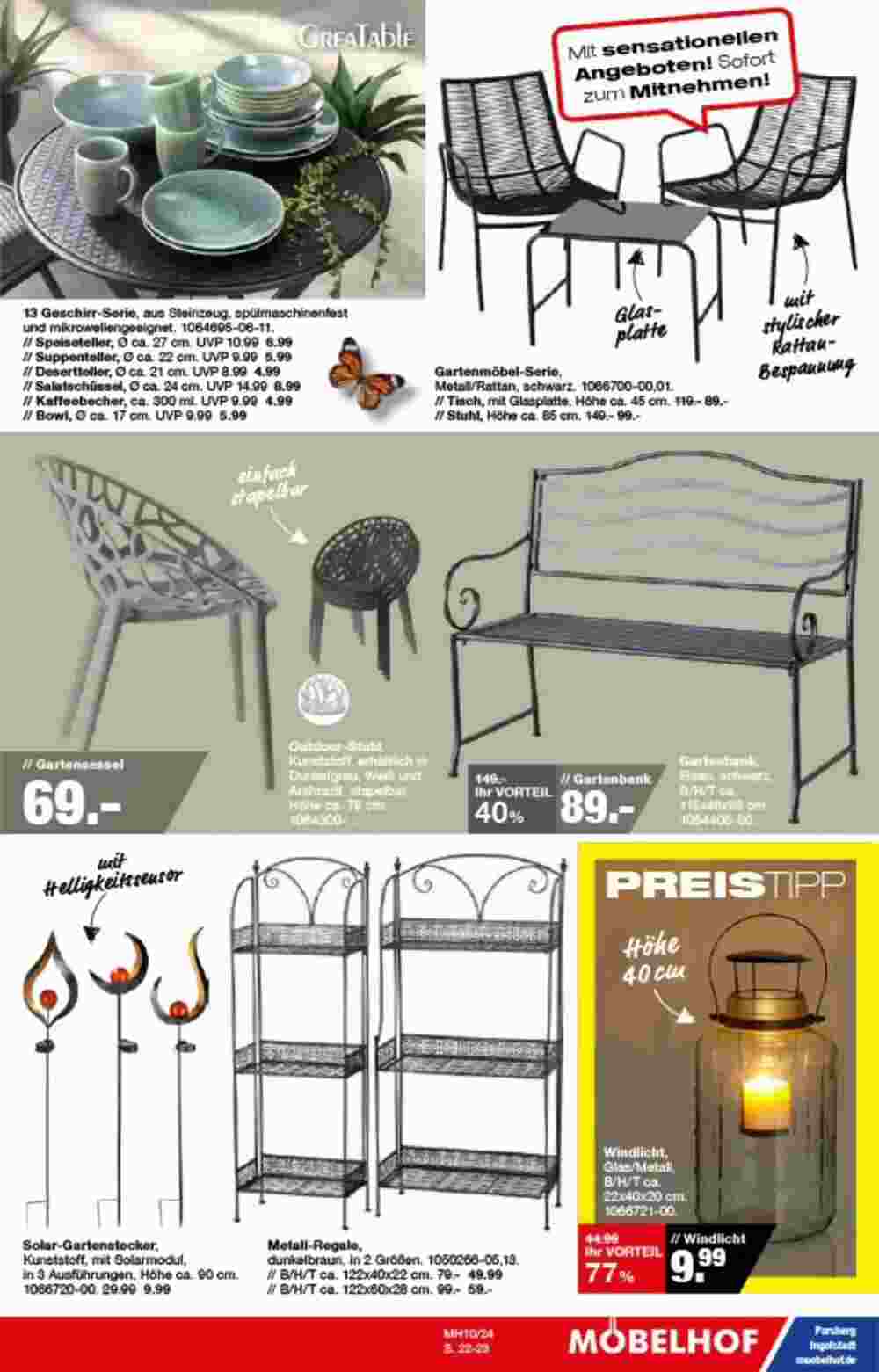 Möbelhof Prospekt (ab 15.04.2024) zum Blättern - Seite 23