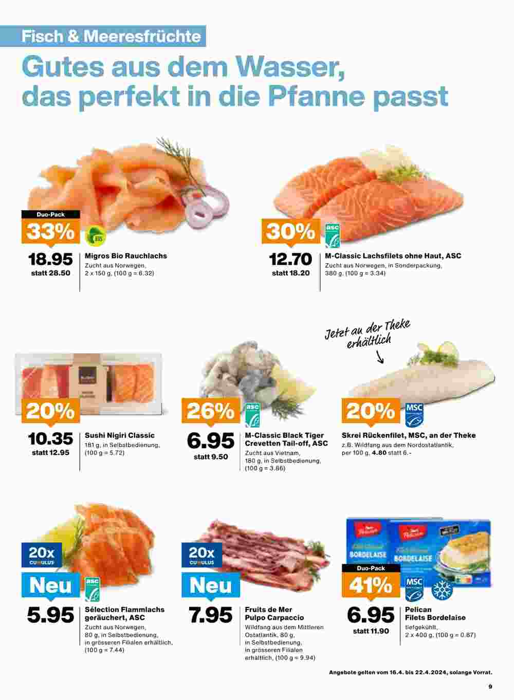 Migros Prospekt (ab 16.04.2024) zum Blättern - Seite 9