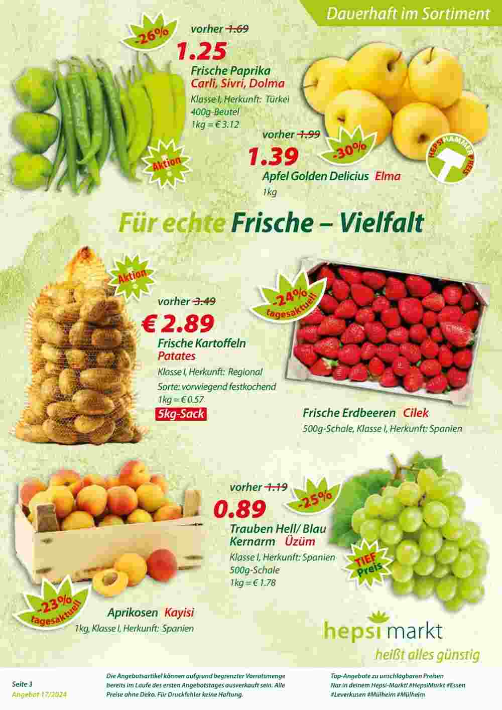 Hepsi-Markt Prospekt (ab 21.04.2024) zum Blättern - Seite 3