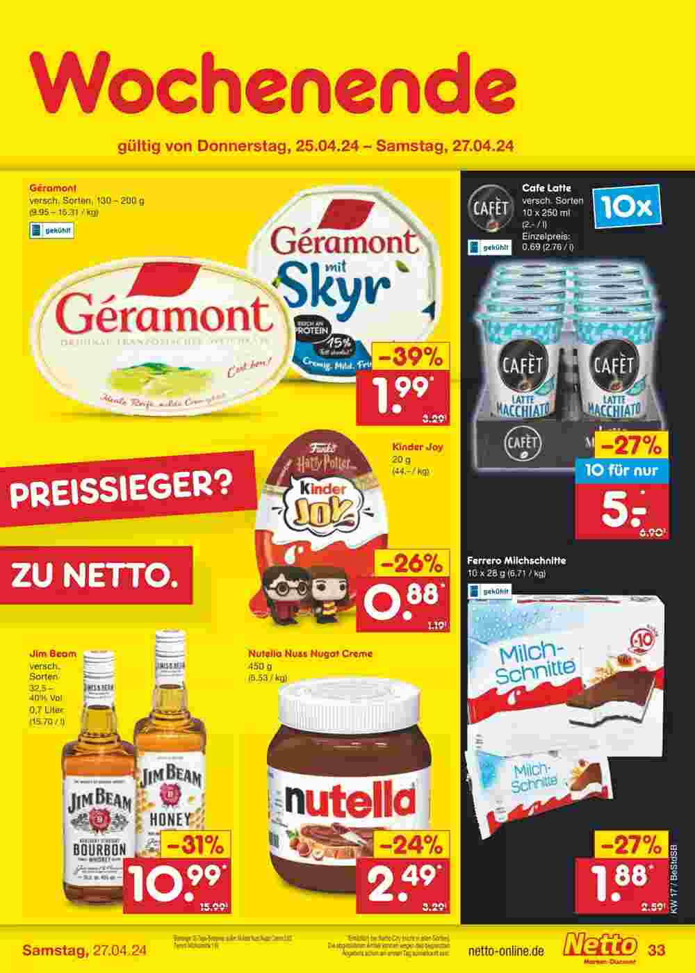 Netto Marken-Discount Prospekt (ab 22.04.2024) zum Blättern - Seite 39