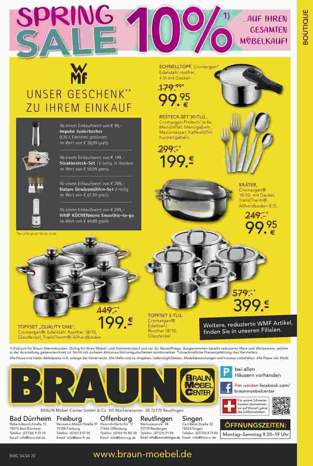 Möbel Braun Prospekt (ab 26.04.2024) zum Blättern - Seite 20