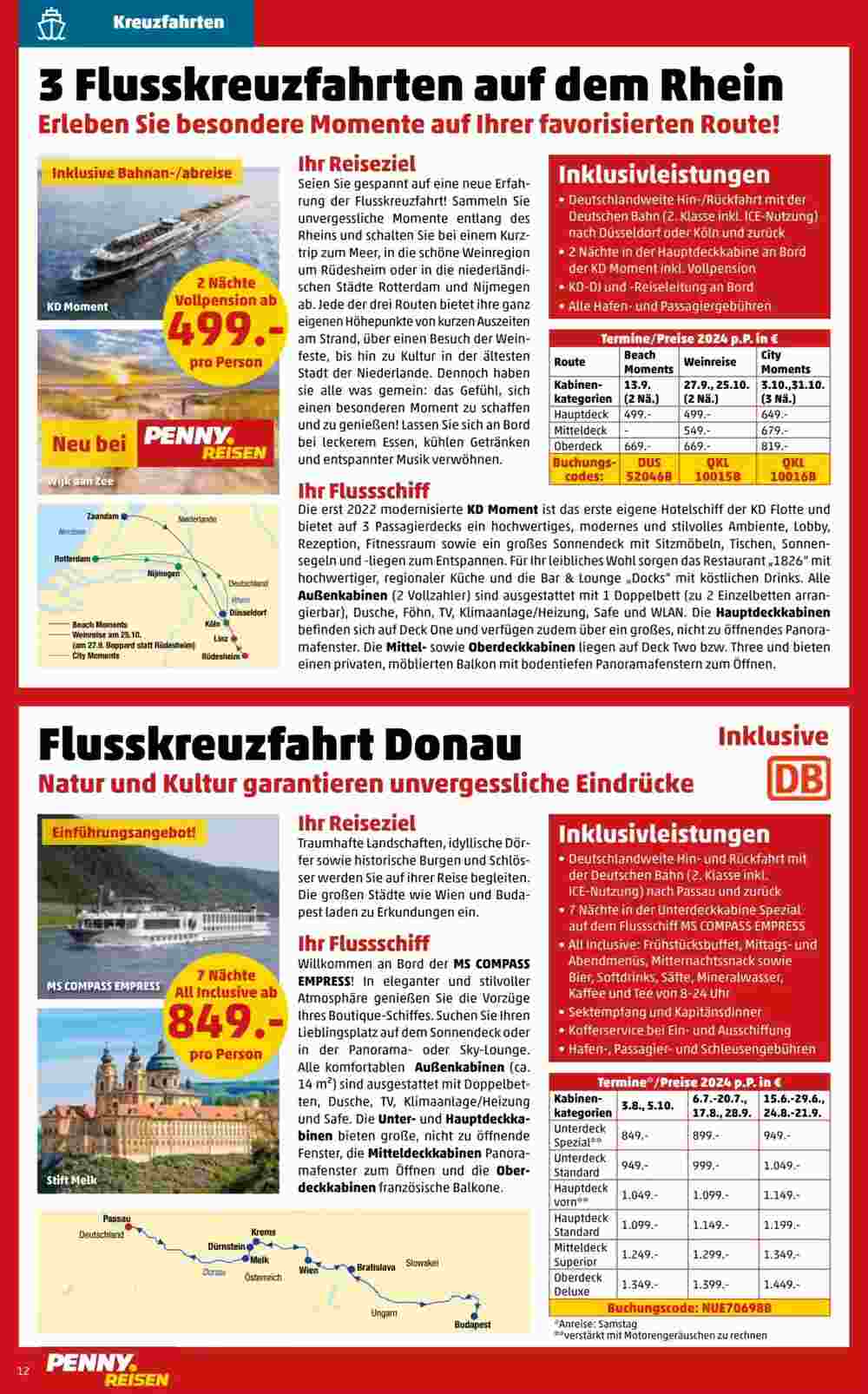 Penny Reisen Prospekt (ab 30.04.2024) zum Blättern - Seite 12