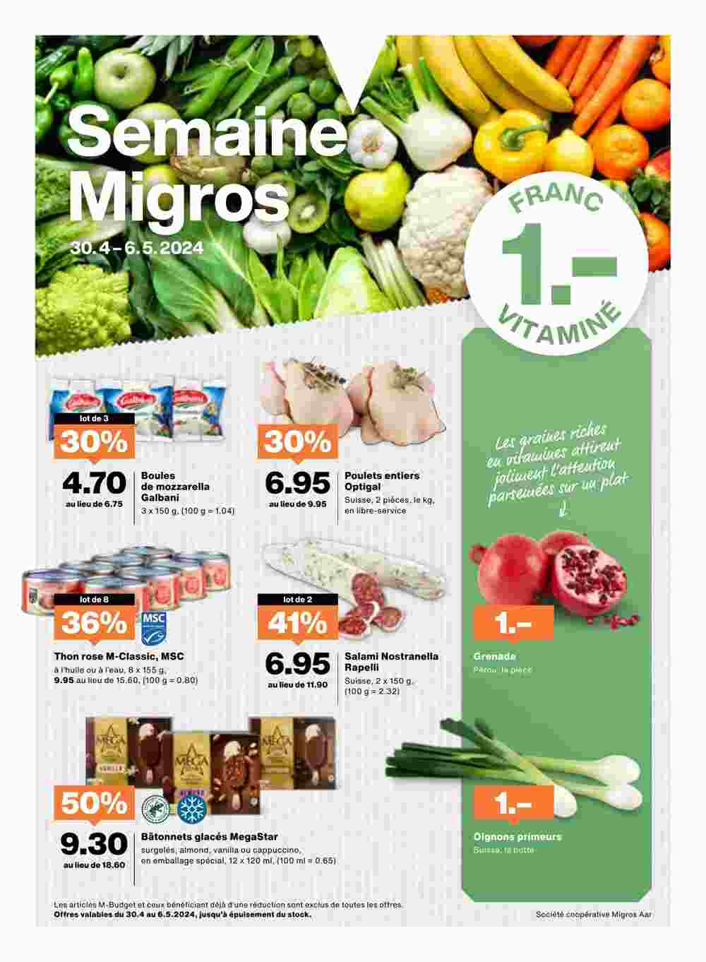 Migros Prospekt (ab 30.04.2024) zum Blättern - Seite 1