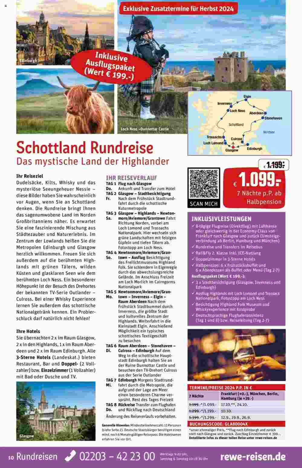 REWE Reisen Prospekt (ab 01.05.2024) zum Blättern - Seite 10