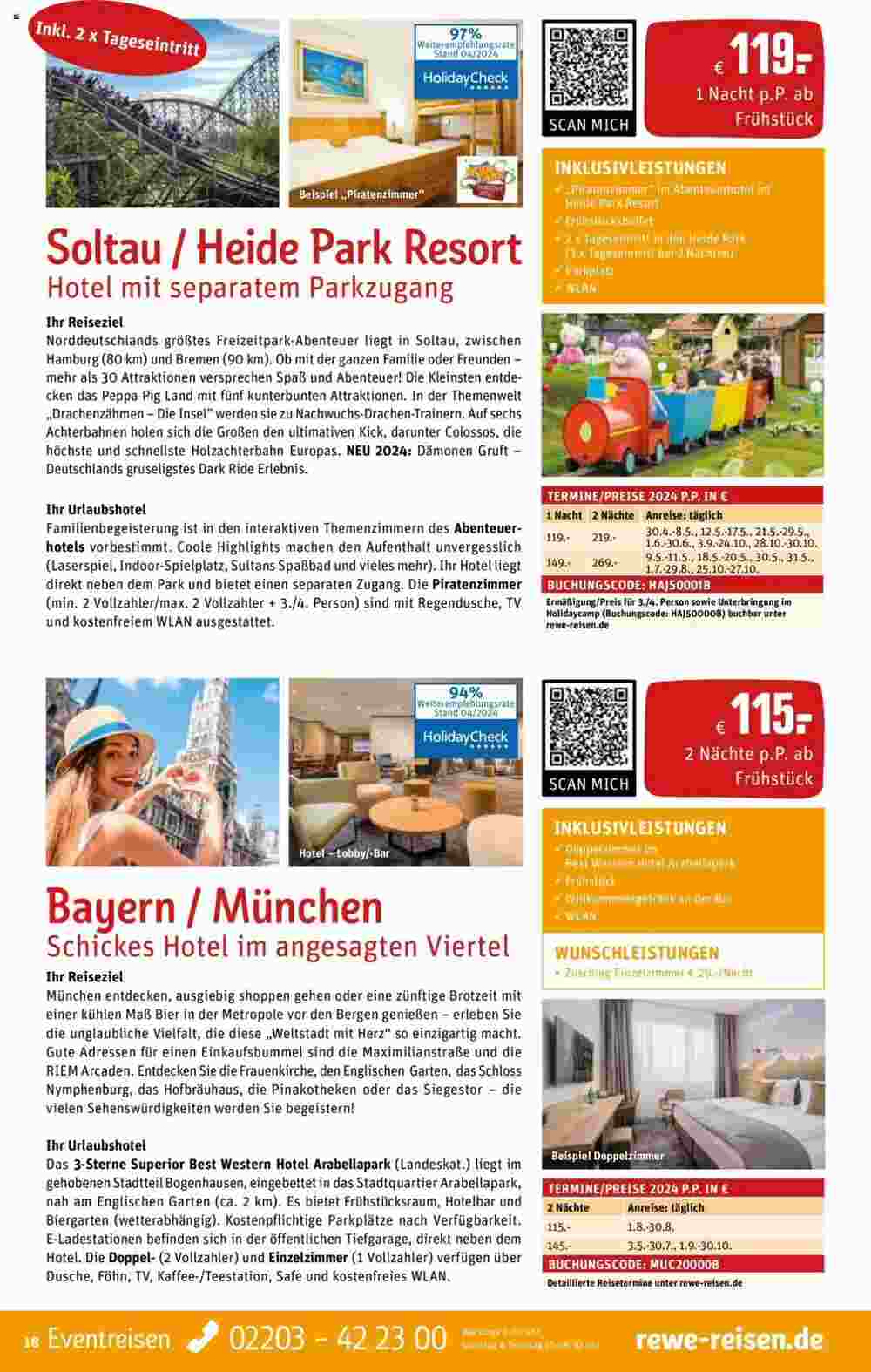 REWE Reisen Prospekt (ab 01.05.2024) zum Blättern - Seite 18