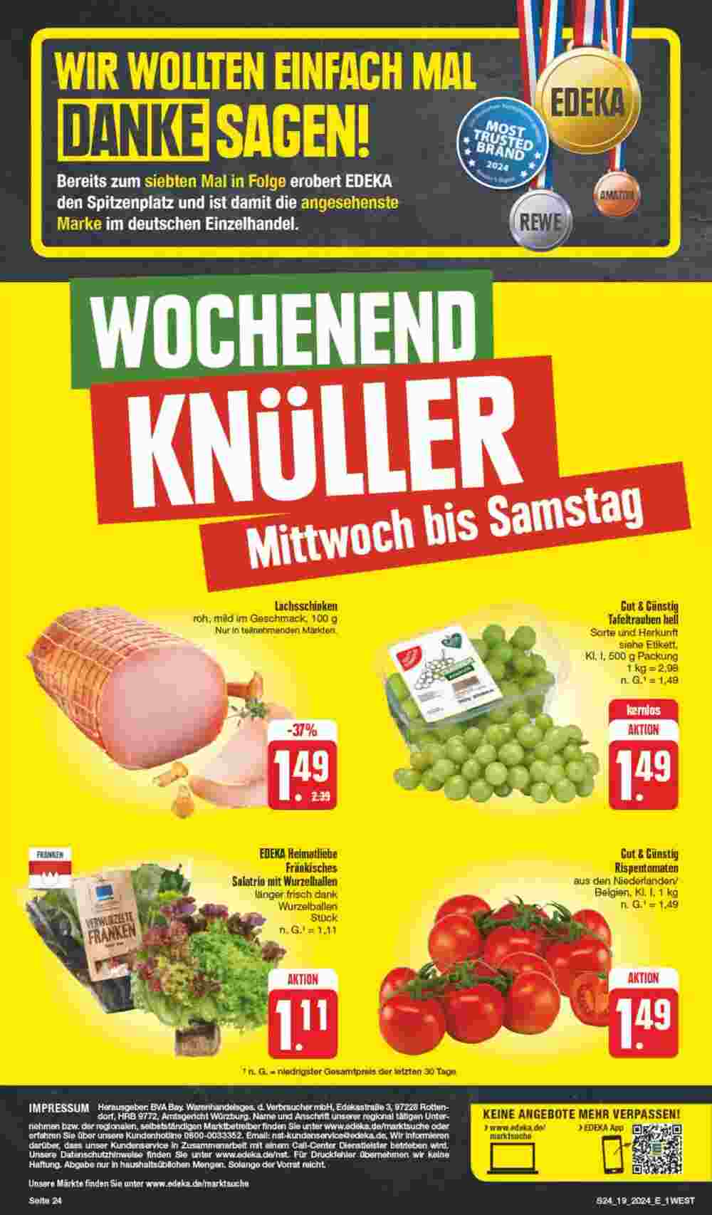 Edeka Spiegel Prospekt (ab 06.05.2024) zum Blättern - Seite 24