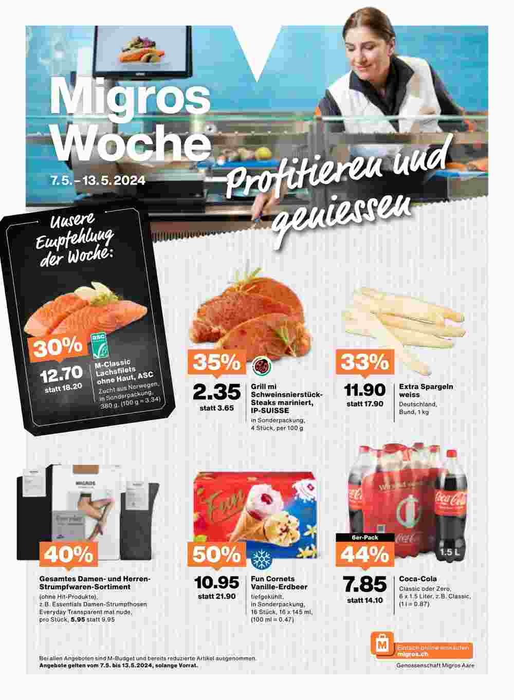 Migros Prospekt (ab 07.05.2024) zum Blättern - Seite 1