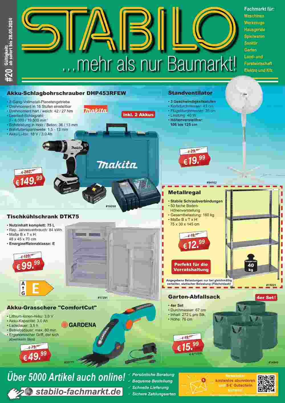 Stabilo Fachmarkt Prospekt (ab 17.05.2024) zum Blättern - Seite 1