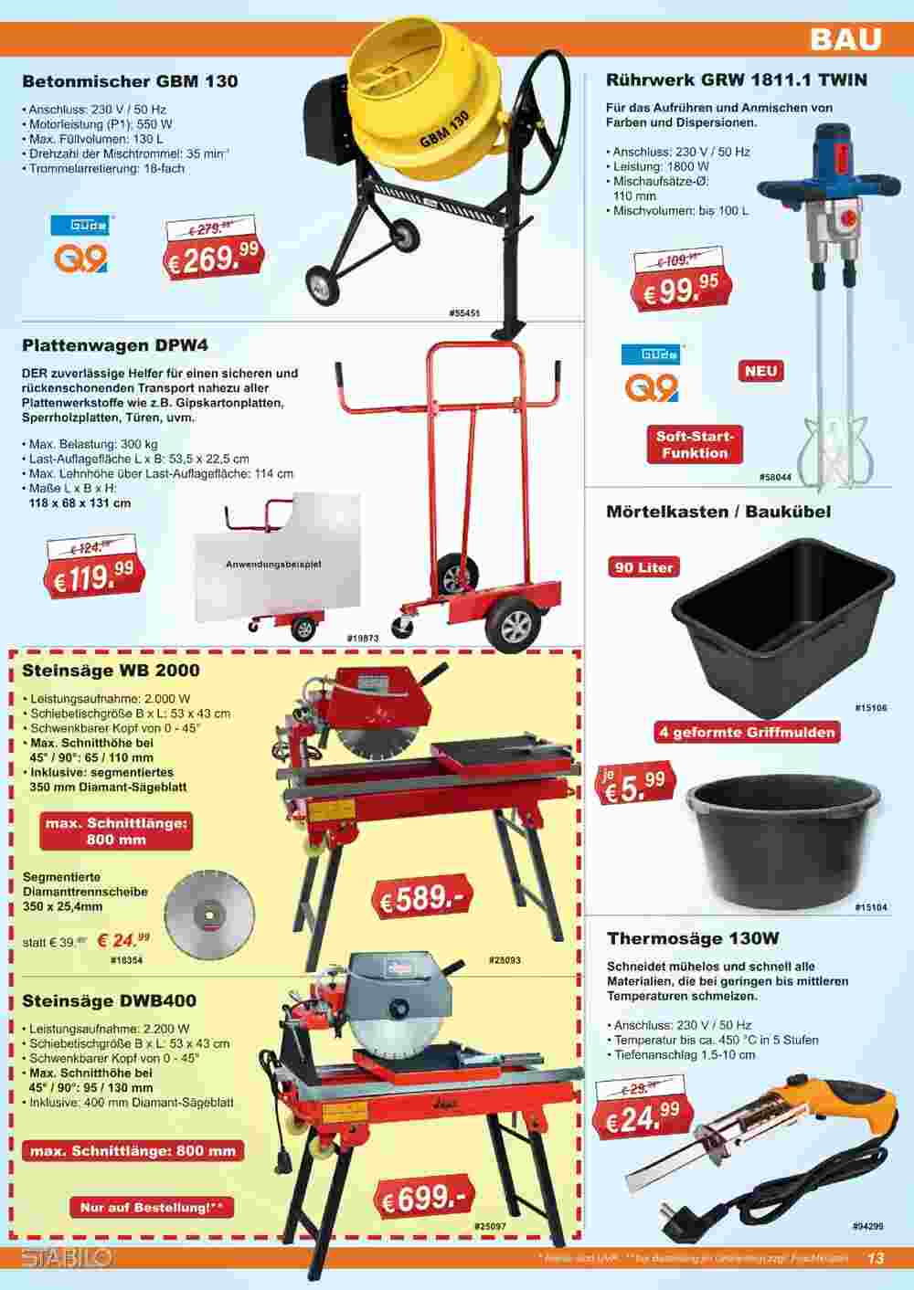 Stabilo Fachmarkt Prospekt (ab 17.05.2024) zum Blättern - Seite 13