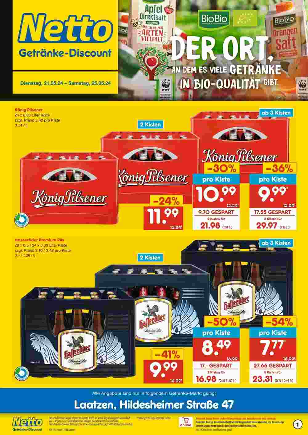 Netto Getränke Discount Prospekt (ab 21.05.2024) zum Blättern - Seite 1