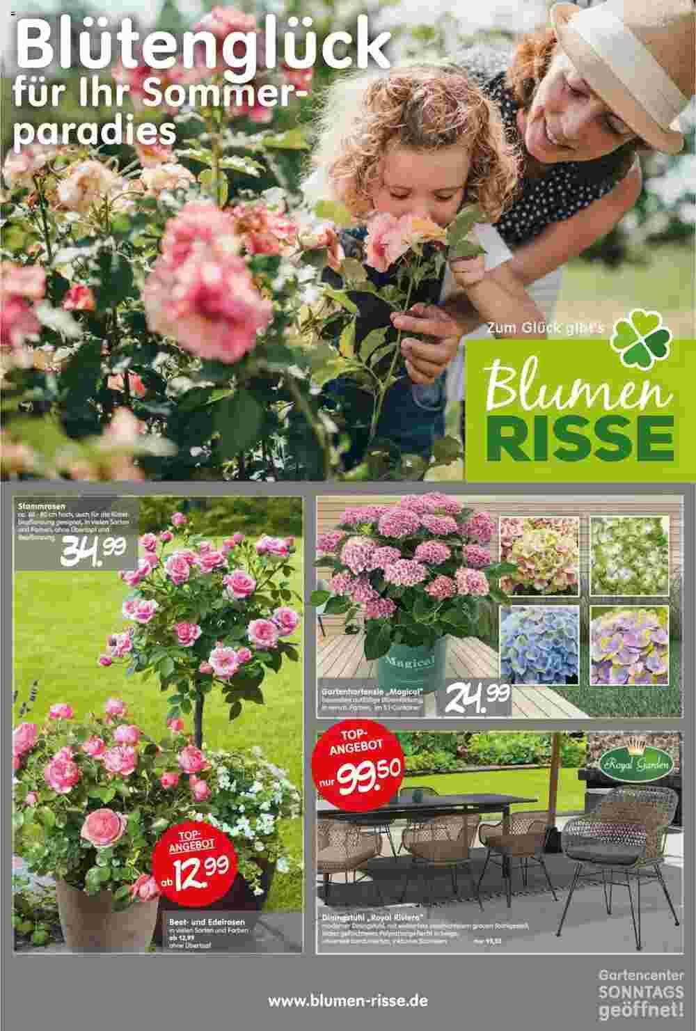 Blumen Risse Prospekt (ab 23.05.2024) zum Blättern - Seite 1