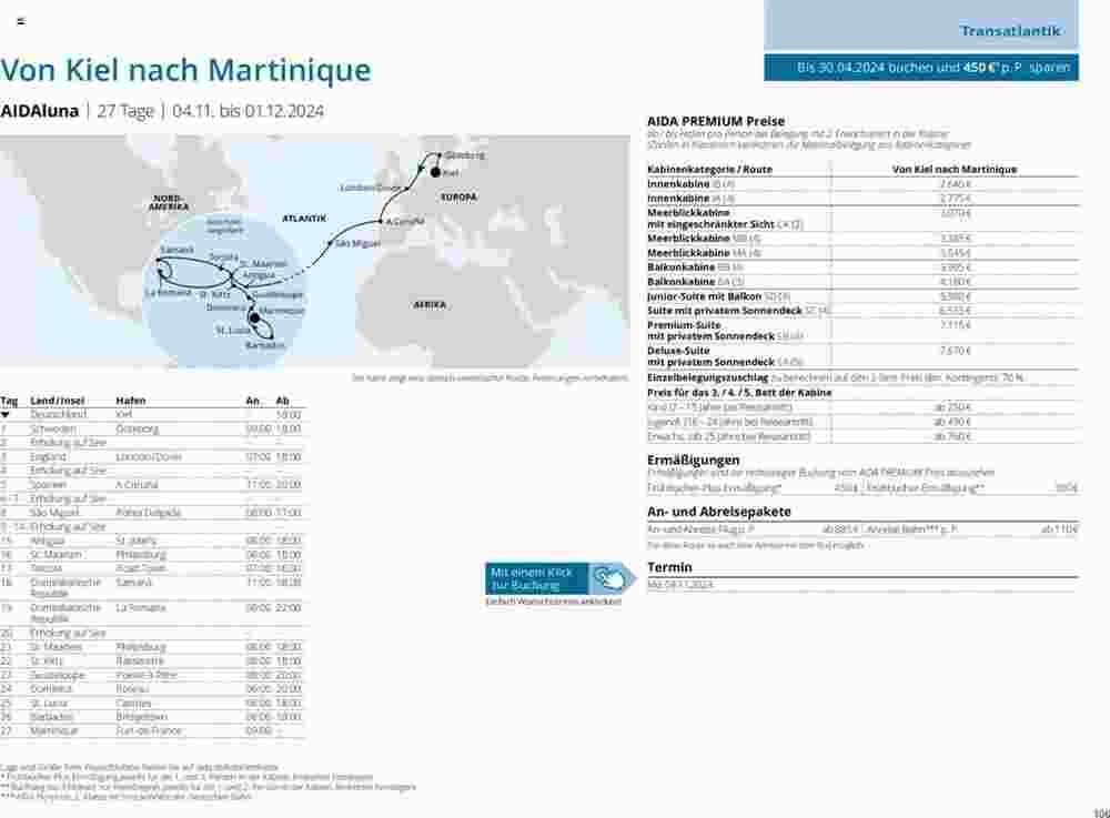 Aida Cruises Prospekt (ab 25.05.2024) zum Blättern - Seite 106