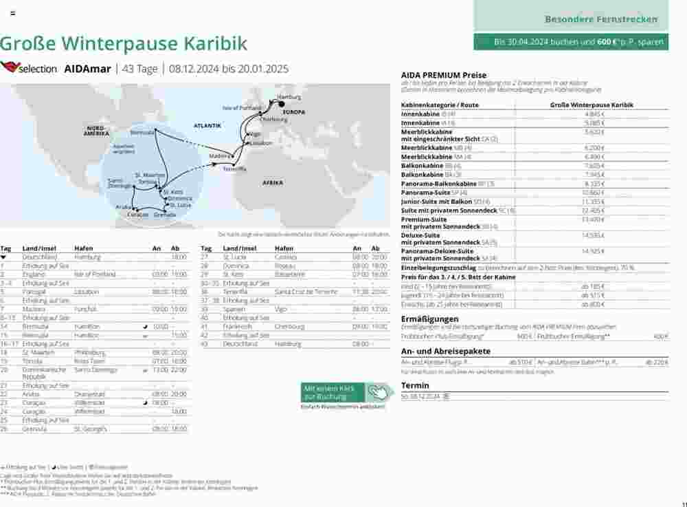Aida Cruises Prospekt (ab 25.05.2024) zum Blättern - Seite 11