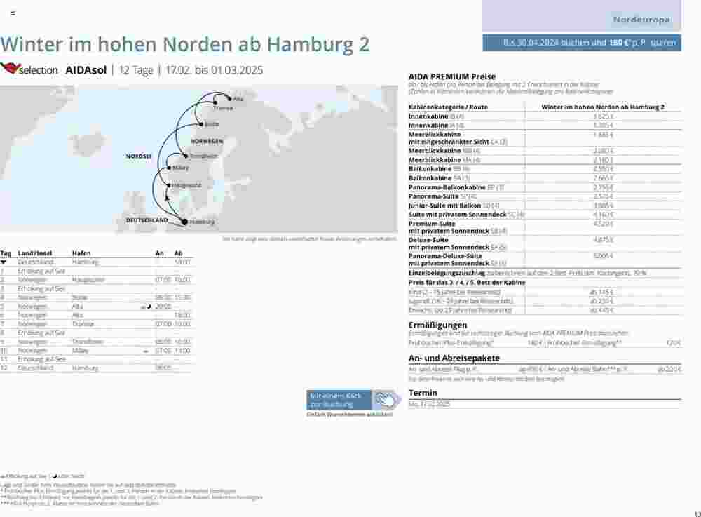 Aida Cruises Prospekt (ab 25.05.2024) zum Blättern - Seite 13