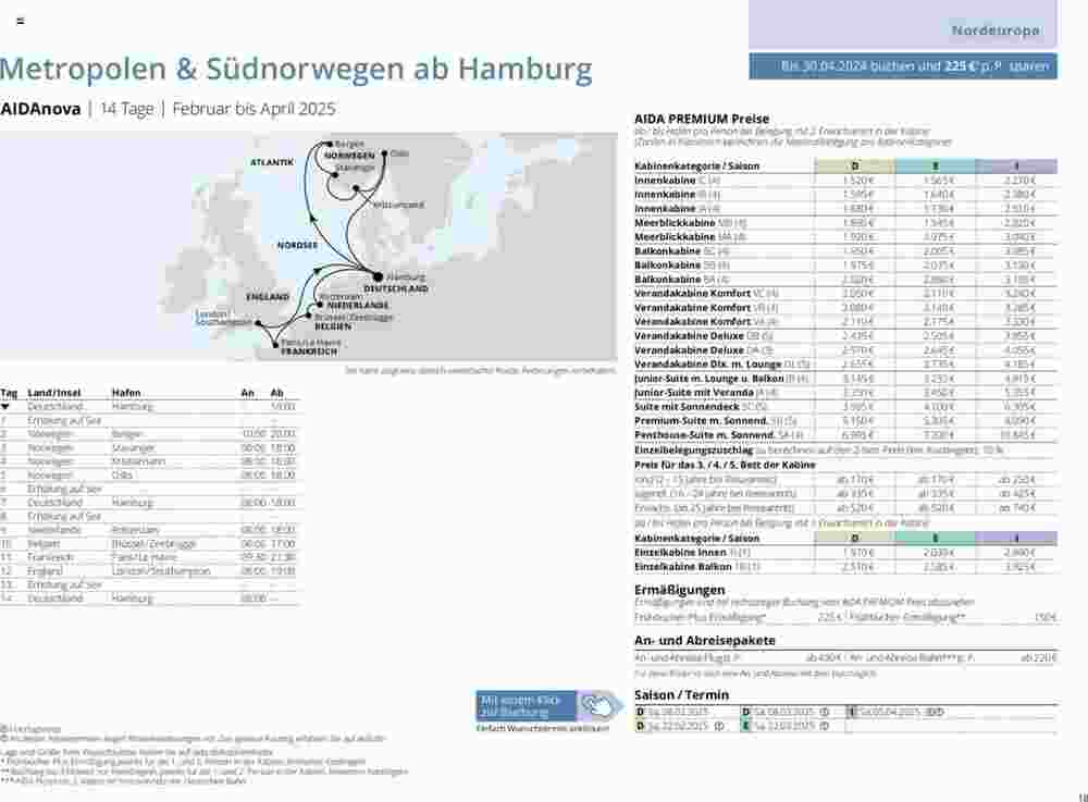 Aida Cruises Prospekt (ab 25.05.2024) zum Blättern - Seite 18