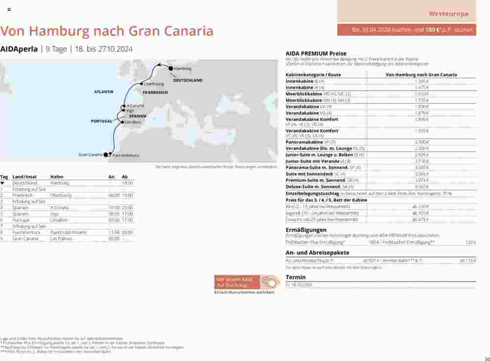 Aida Cruises Prospekt (ab 25.05.2024) zum Blättern - Seite 30