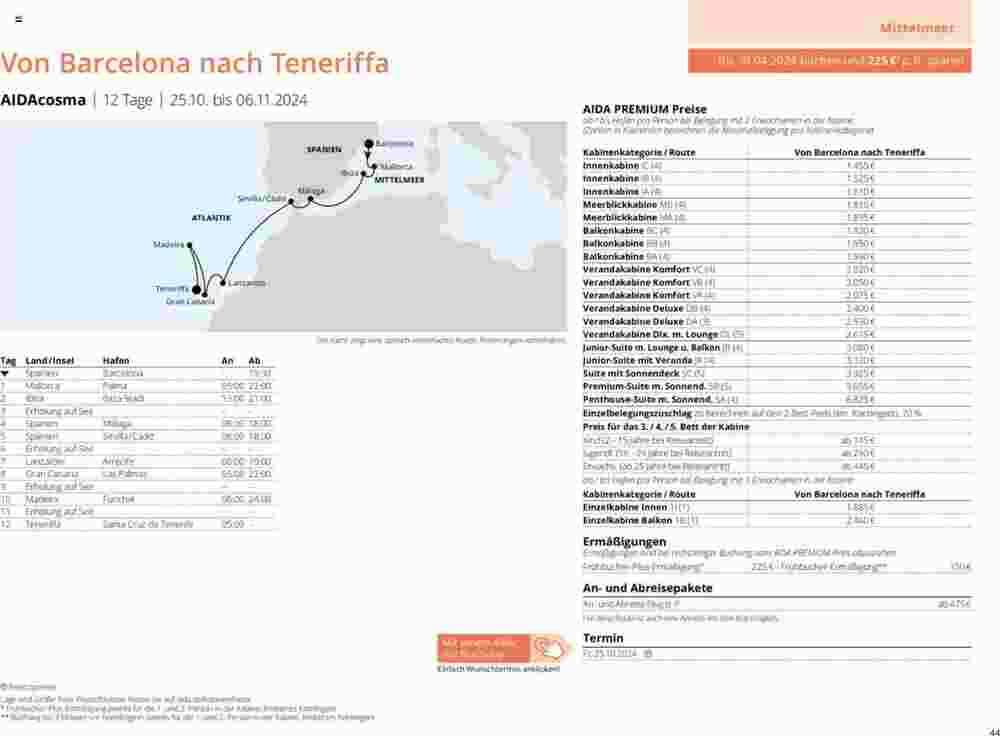 Aida Cruises Prospekt (ab 25.05.2024) zum Blättern - Seite 44