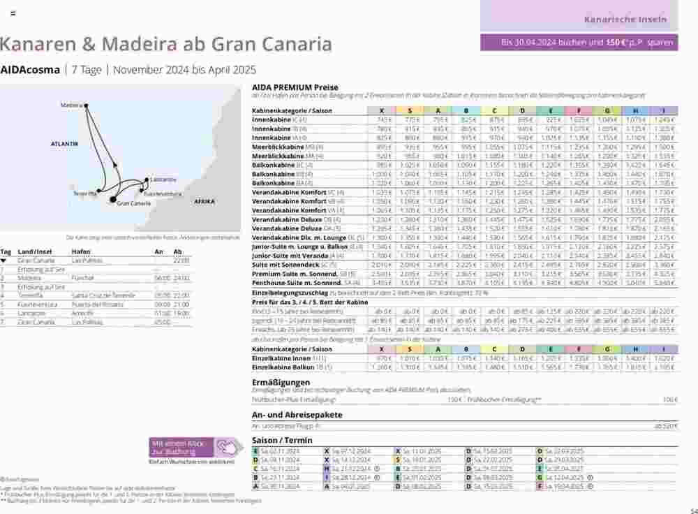 Aida Cruises Prospekt (ab 25.05.2024) zum Blättern - Seite 54
