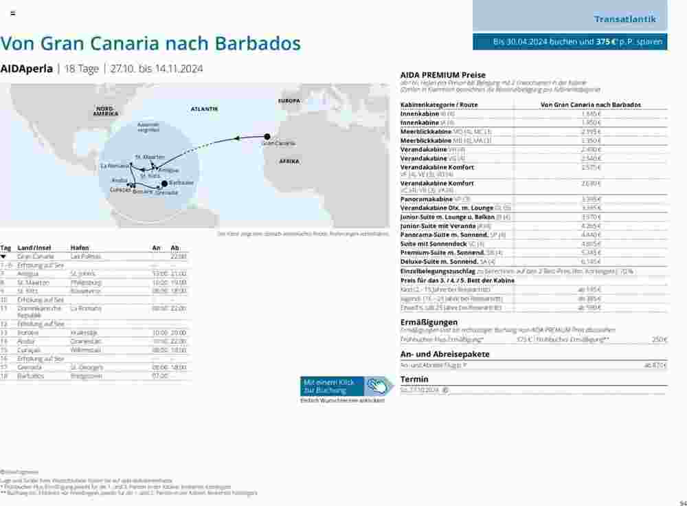 Aida Cruises Prospekt (ab 25.05.2024) zum Blättern - Seite 94