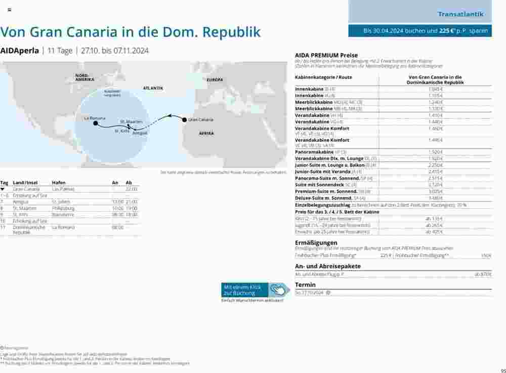 Aida Cruises Prospekt (ab 25.05.2024) zum Blättern - Seite 95