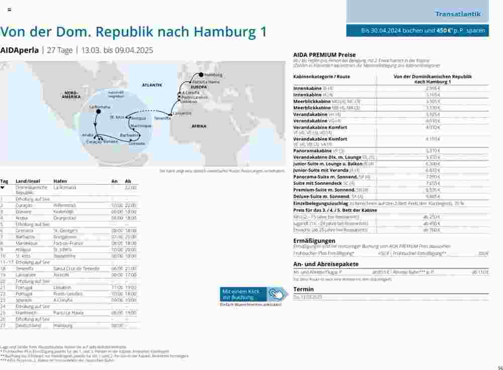 Aida Cruises Prospekt (ab 25.05.2024) zum Blättern - Seite 96
