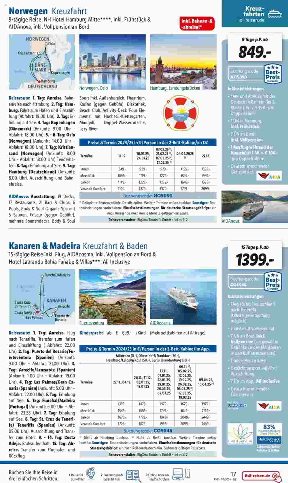 Lidl Reisen Prospekt (ab 29.05.2024) zum Blättern - Seite 17