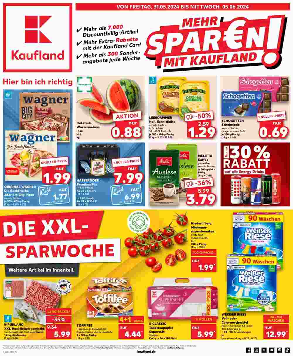 Kaufland Prospekt (ab 31.05.2024) zum Blättern - Seite 1