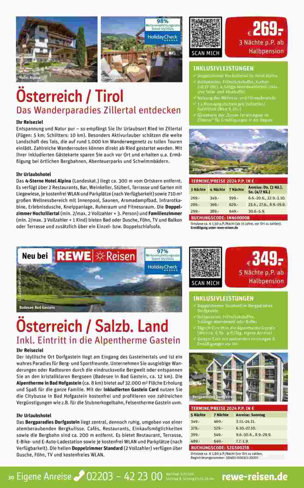 REWE Reisen Prospekt (ab 01.06.2024) zum Blättern - Seite 30