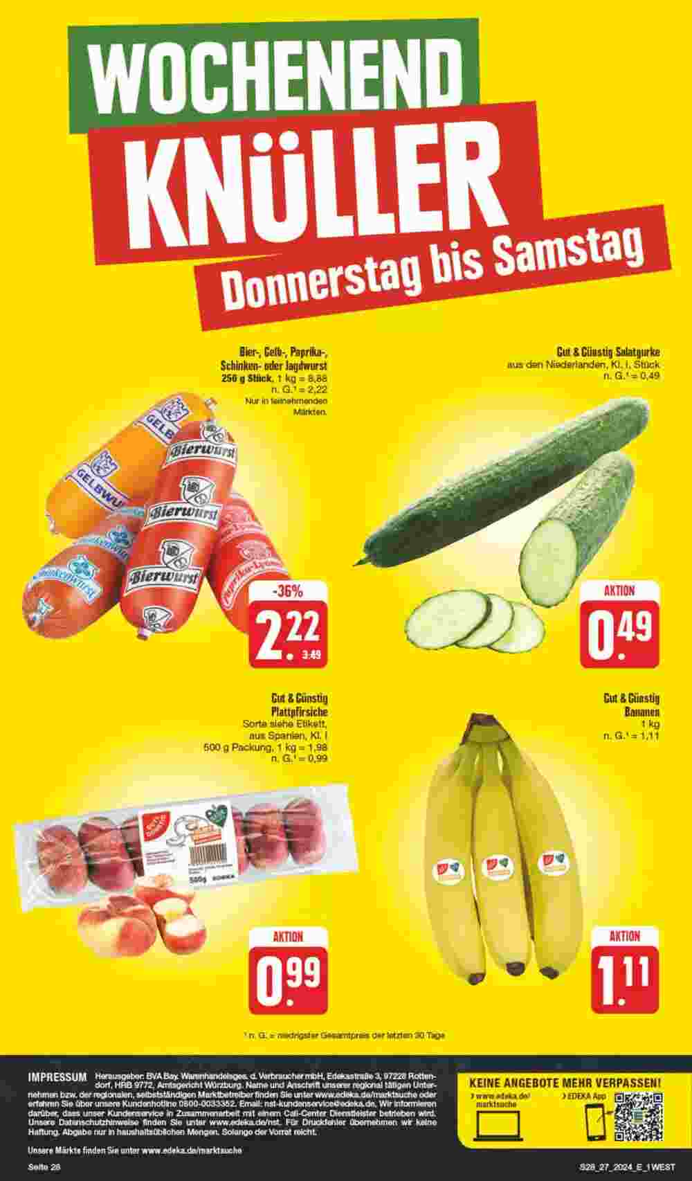 Edeka Spiegel Prospekt (ab 01.06.2024) zum Blättern - Seite 28