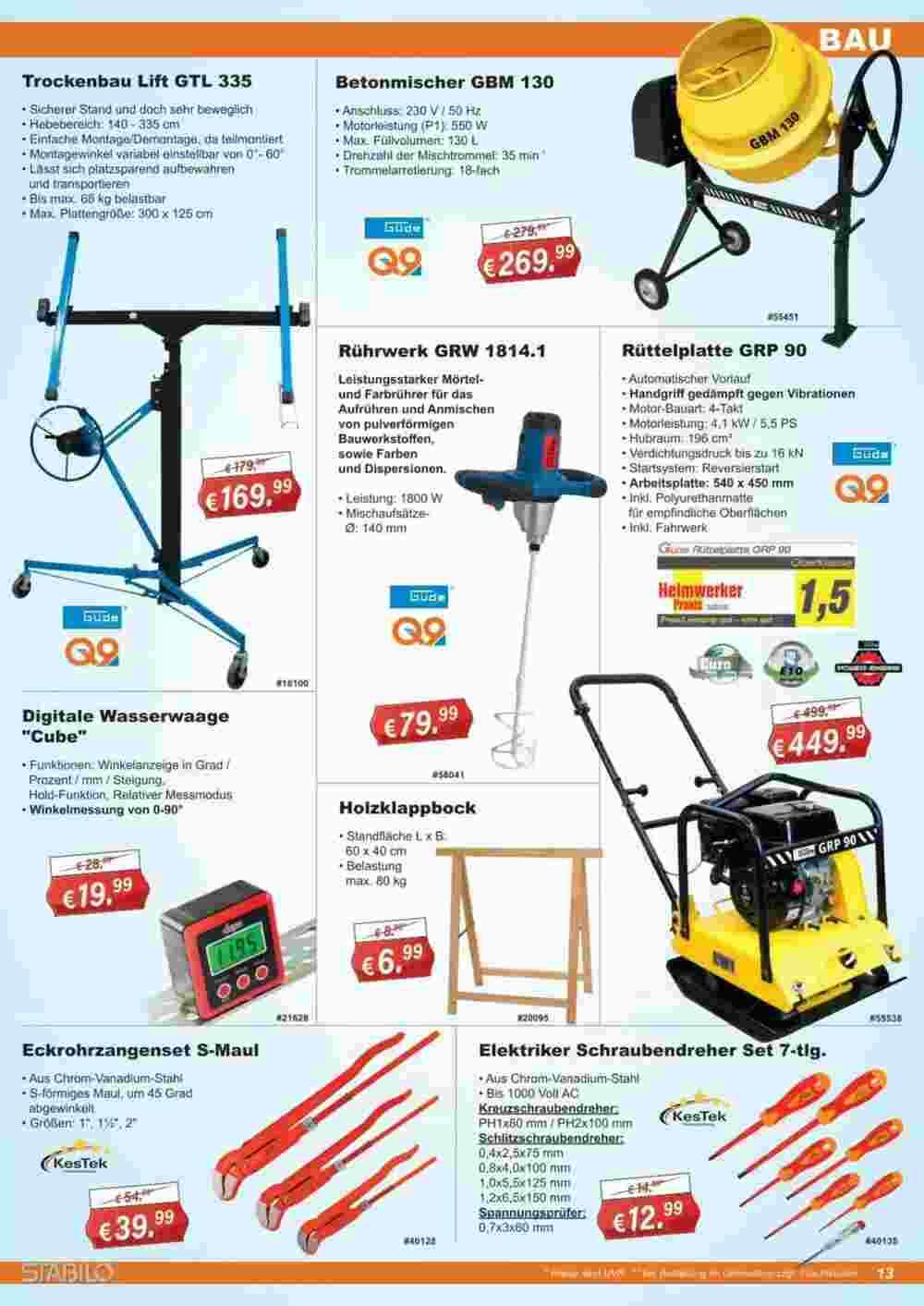 Stabilo Fachmarkt Prospekt (ab 06.06.2024) zum Blättern - Seite 13