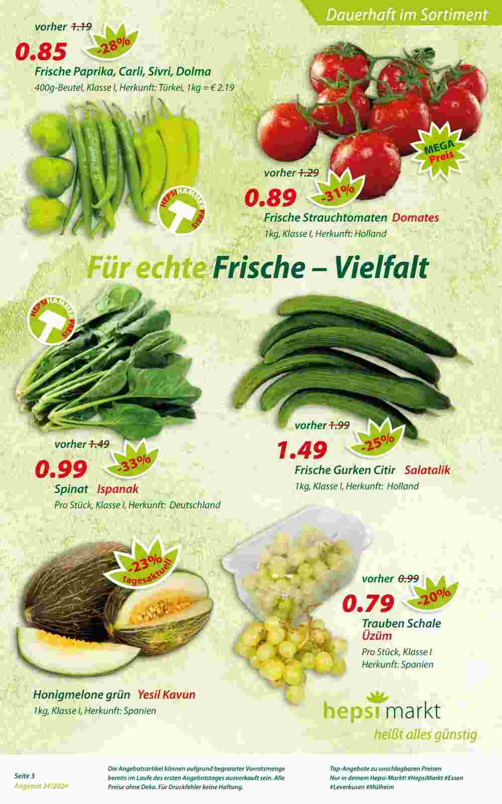 Hepsi-Markt Prospekt (ab 10.06.2024) zum Blättern - Seite 3