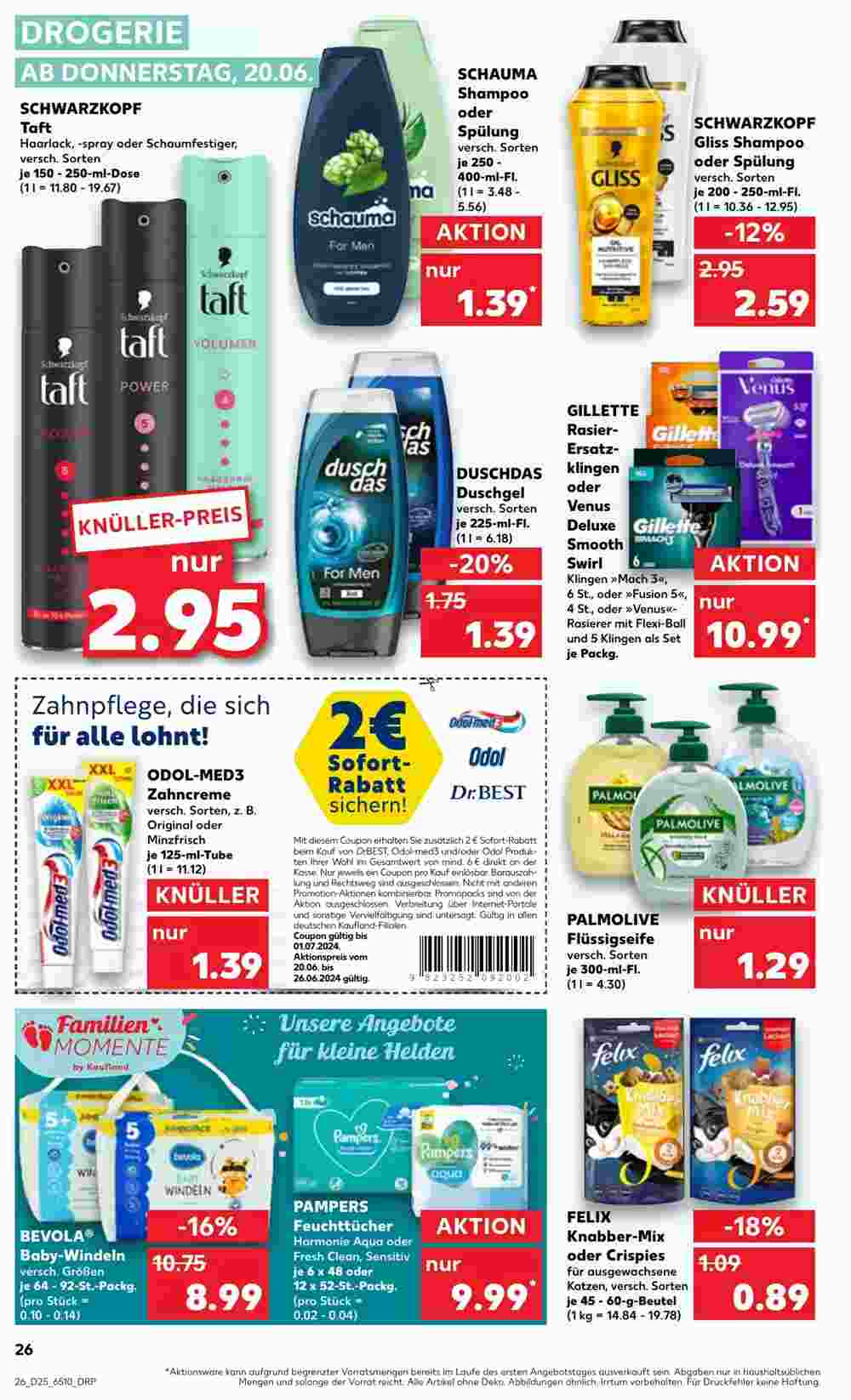 Kaufland Prospekt (ab 19.06.2024) zum Blättern - Seite 26