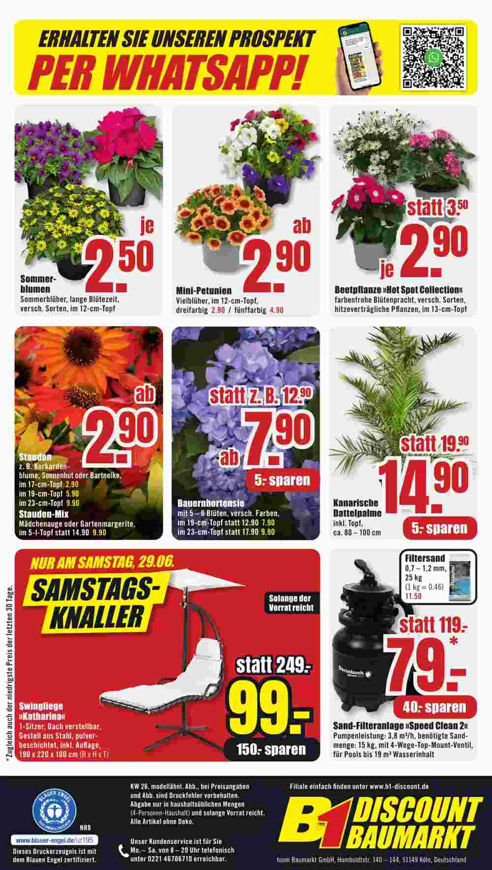 B1 Discount Baumarkt Prospekt (ab 22.06.2024) zum Blättern - Seite 8