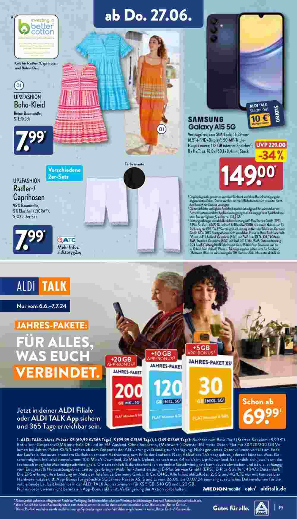 Aldi Nord Prospekt (ab 24.06.2024) zum Blättern - Seite 19