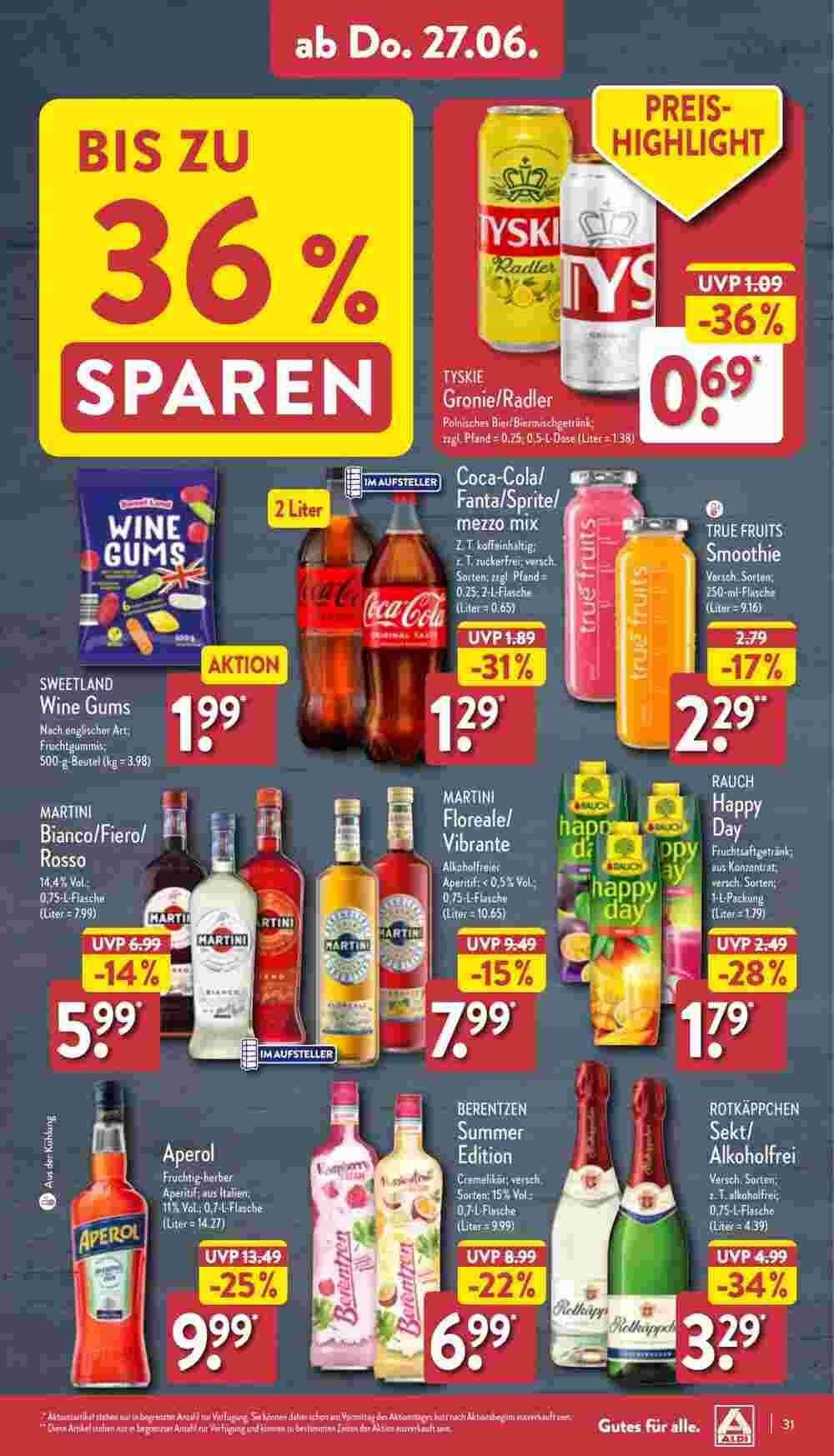 Aldi Nord Prospekt (ab 24.06.2024) zum Blättern - Seite 31