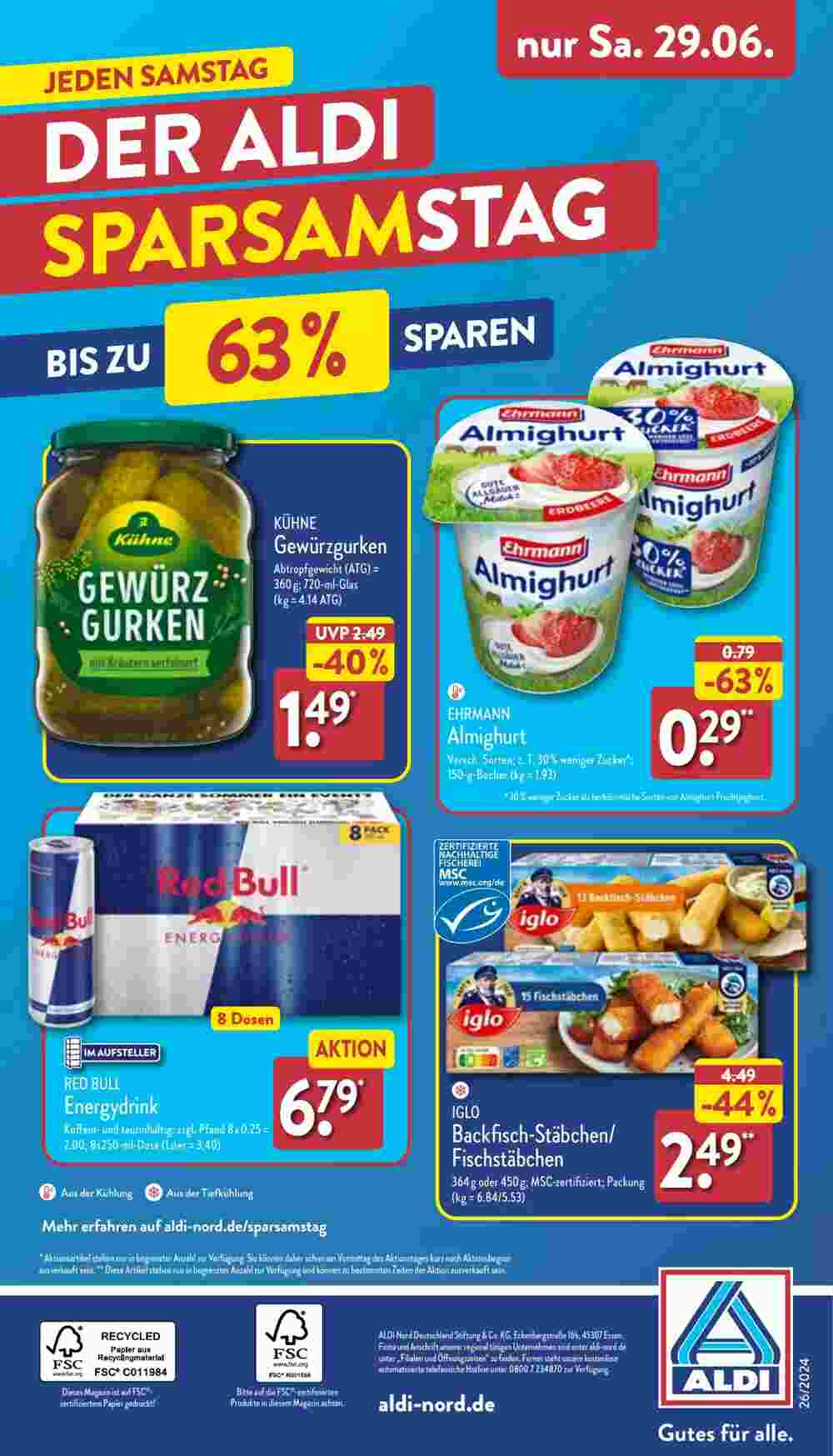 Aldi Nord Prospekt (ab 24.06.2024) zum Blättern - Seite 42