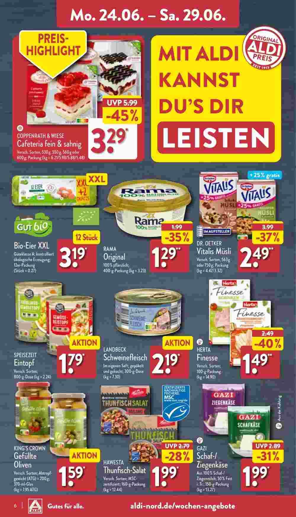 Aldi Nord Prospekt (ab 24.06.2024) zum Blättern - Seite 6