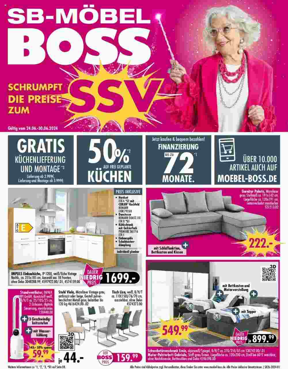 Möbel Boss Prospekt (ab 24.06.2024) zum Blättern - Seite 1