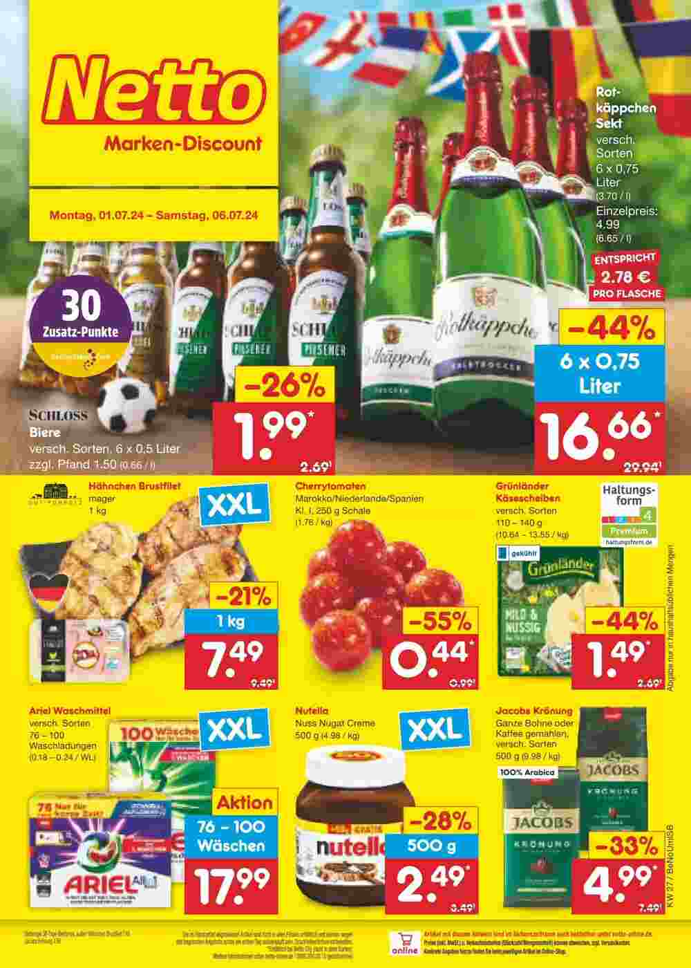 Netto Marken-Discount Prospekt (ab 30.06.2024) zum Blättern - Seite 1