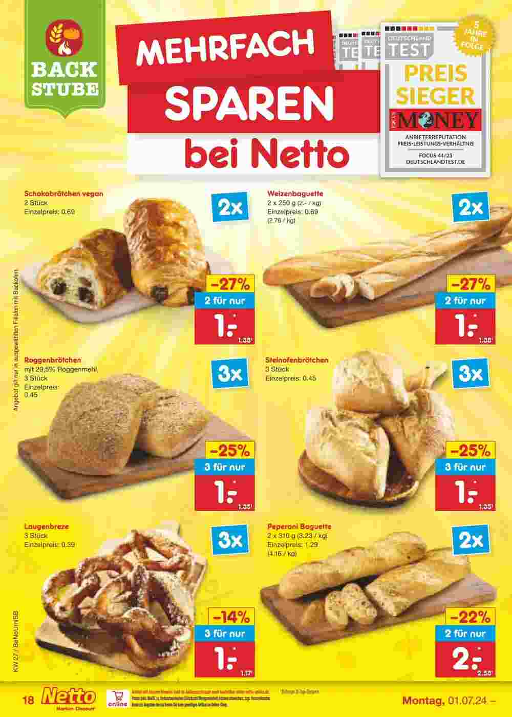 Netto Marken-Discount Prospekt (ab 30.06.2024) zum Blättern - Seite 18