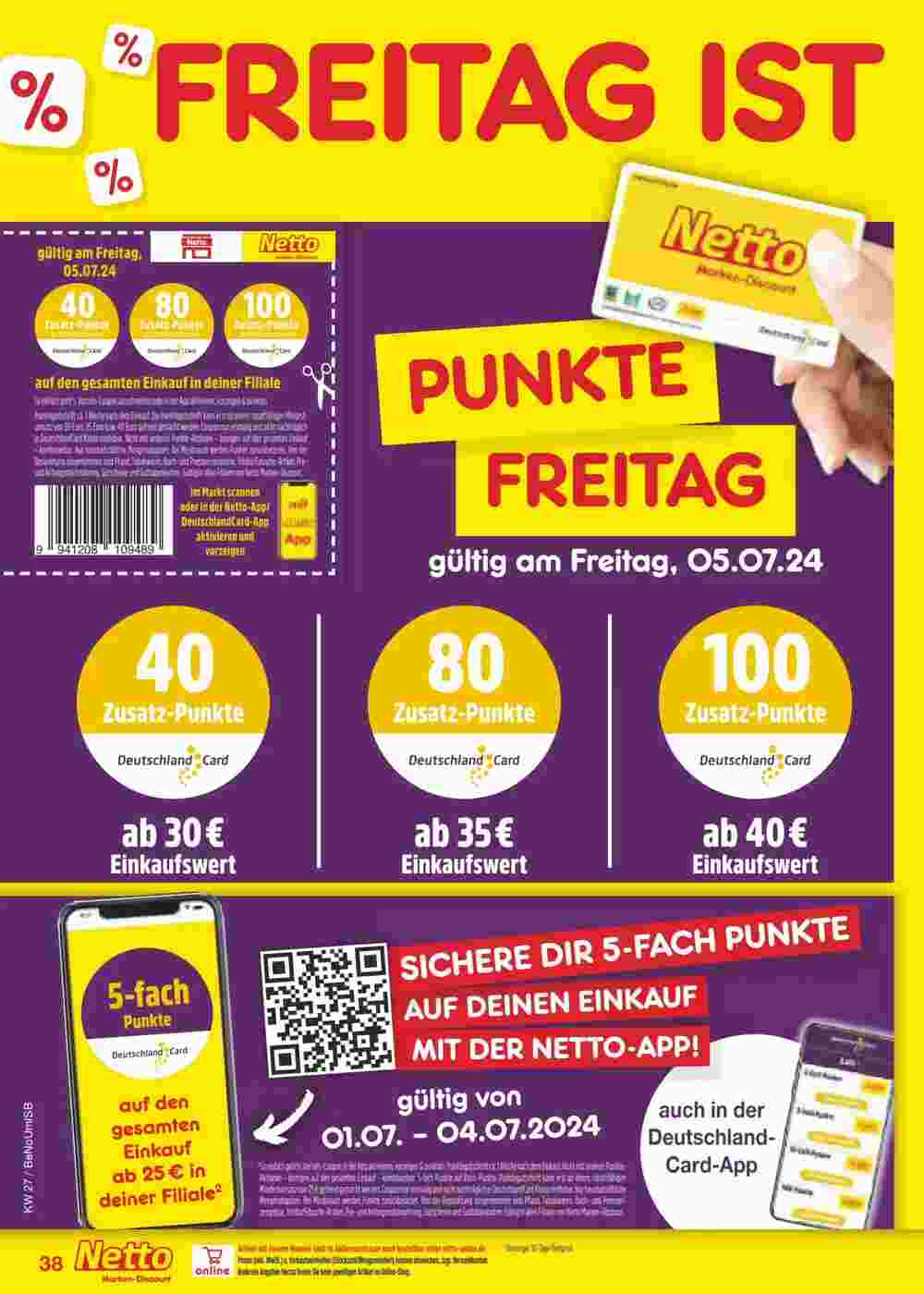 Netto Marken-Discount Prospekt (ab 30.06.2024) zum Blättern - Seite 38