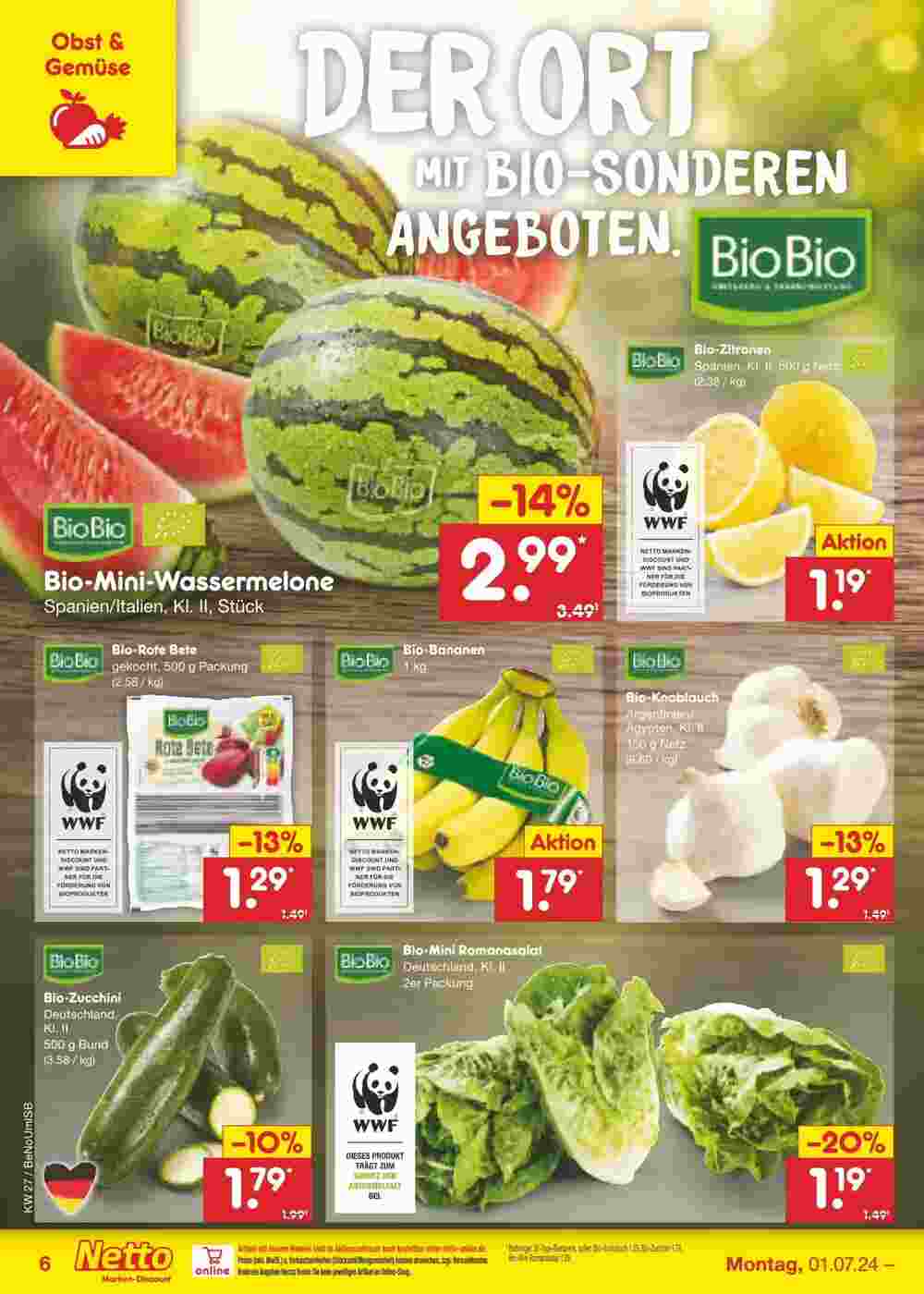 Netto Marken-Discount Prospekt (ab 30.06.2024) zum Blättern - Seite 6