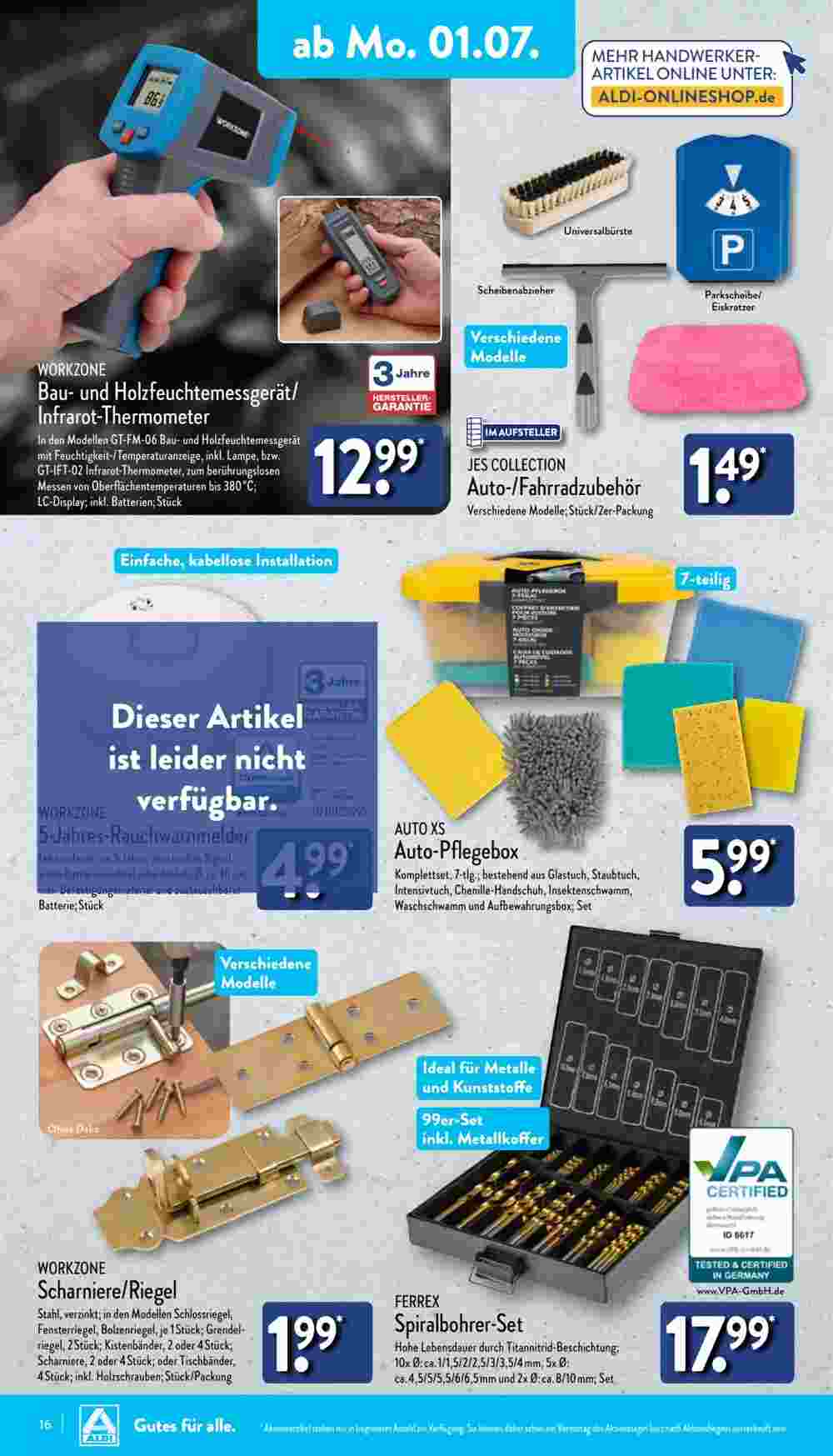 Aldi Nord Prospekt (ab 01.07.2024) zum Blättern - Seite 16