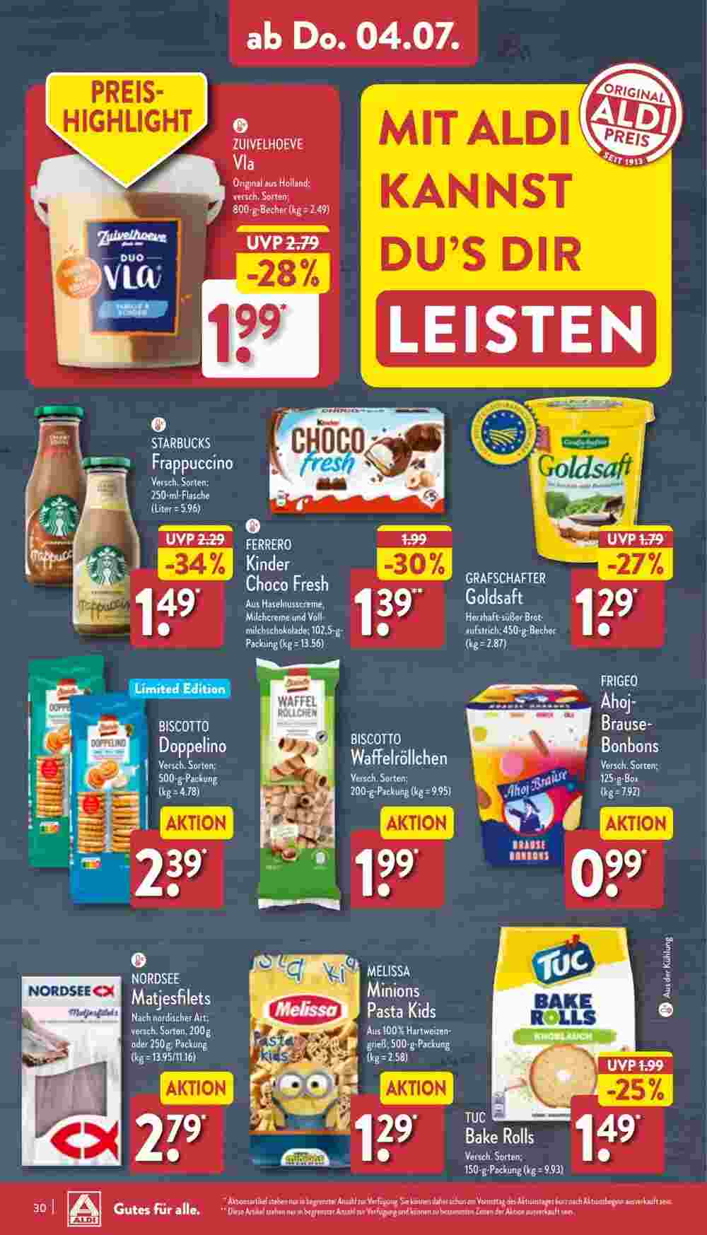 Aldi Nord Prospekt (ab 01.07.2024) zum Blättern - Seite 30