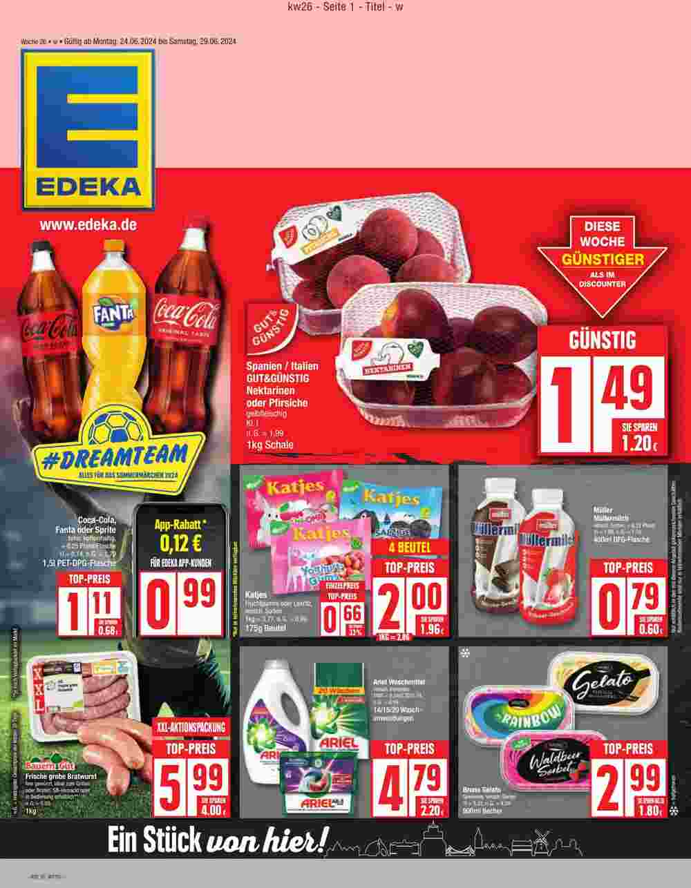 Edeka Prospekt (ab 01.07.2024) zum Blättern - Seite 1